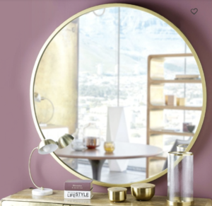 grand miroir gold laiton maison du monde